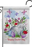 Spring Bunny Decorative Garden Flag