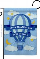 Baby Shower Boy Garden Flag