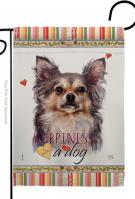 Chihuahua Happiness Garden Flag