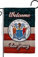 Welcome New Jersey Garden Flag