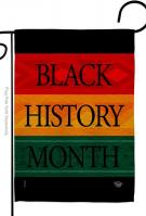 Black History Month Afro Garden Flag