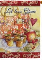 Let Love Grow House Flag