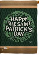 Happy Saint Patrick\'s Day Decorative House Flag