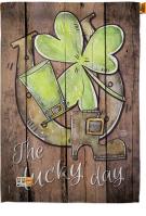 St. Pat\'s The Lucky Day House Flag
