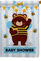 Baby Bear Shower House Flag