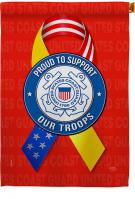 Support Coast Guard Troops House Flag