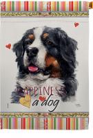 Bernese Cattle Happiness House Flag