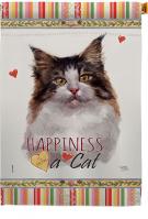 Norwegian Forest Happiness House Flag