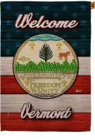 Welcome Vermont House Flag
