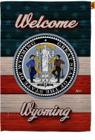 Welcome Wyoming House Flag