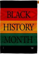 Black History Month Afro House Flag