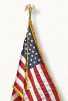 4\'x6\' US Made - Nylon Indoor US Flag W/ 15/16\
