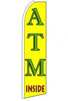 ATM Inside Feather Flag Banner 2.5\' x 11\'