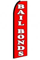 Bail Bonds Feather Flag 2.5\' x 11\'