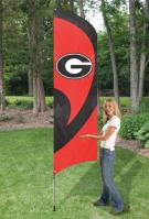 Georgia Bulldogs Tall Team Flag 8.5\' x 2.5\'