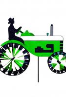 Green & White Tractor Applique Windwheel 20\