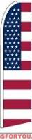 American Flag USA (v2) Feather Flag 2.5\' x 11.5\'