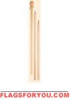 3-pc Wood Flag Pole