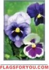Fancy Pansies Garden Flag