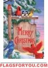 Christmas Sign Post Garden Flag