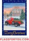 Christmas Pick-Up Garden Flag