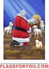 Santa'S First Stop House Flag