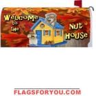 Welcome Nuthouse Mailbox Cover