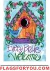 Every Birdie Welcome House Flag