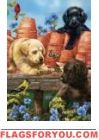 Garden Puppies Garden Flag