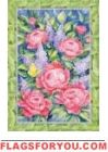 Lilacs And Peonies House Flag