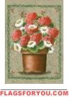 Geraniums & Daisies Garden Flag