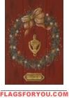 Christmas Wreath Garden Flag