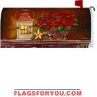 Poinsettia Lantern Mailbox Cover