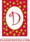 Christmas Ornament D - Monogram Garden Flag
