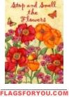 Stop & Smell Garden Flag
