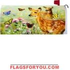 Fawns & Butteerflies Mailbox Cover