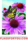 Swallowtail Coneflower House Flag