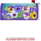 Pansy Welcome Mailbox Cover