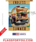 Surfer Girl House Flag