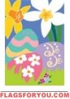 Applique - Eggs & Daffodils House Flag