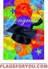 Congrats Balloons House Flag