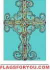 Scalloped Cross House Flag