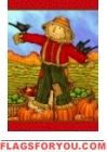 Friendly Scarecrow Garden Flag