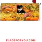 Kitten and Pumpkins Mailbox Cover