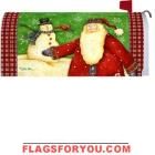 Santa's Snowman Mailbox Cover