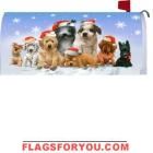 Santa Puppies Mailbox Cover