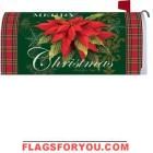Christmas Poinsettias Mailbox Cover