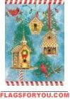 Gingerbread Cardinals Garden Flag