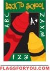 Applique- School Time Garden Flag