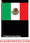 Mexico Screen Print Hand Held Flag